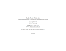 Tablet Screenshot of martinruester.de